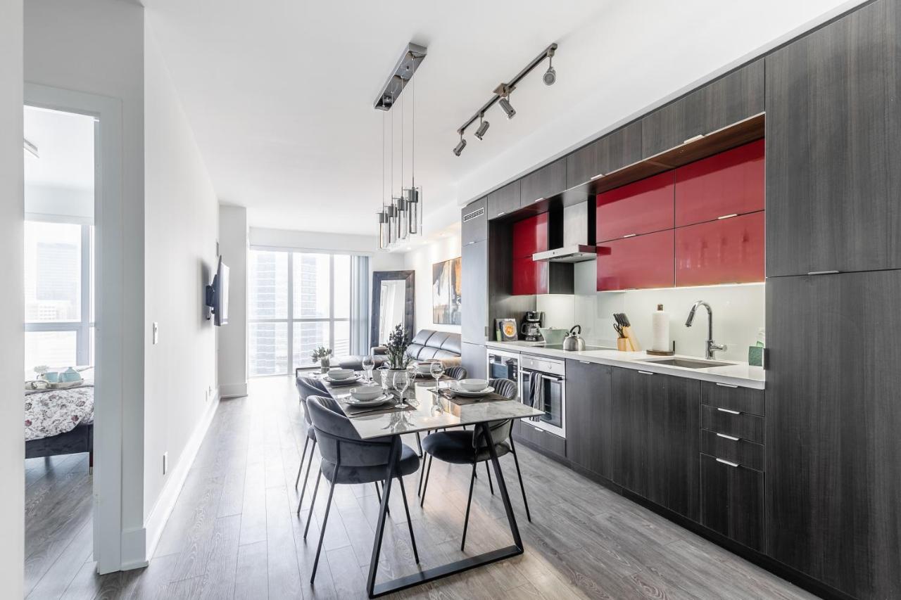 Stylish 1Br + Office Condo - Cn Tower View Toronto Dış mekan fotoğraf
