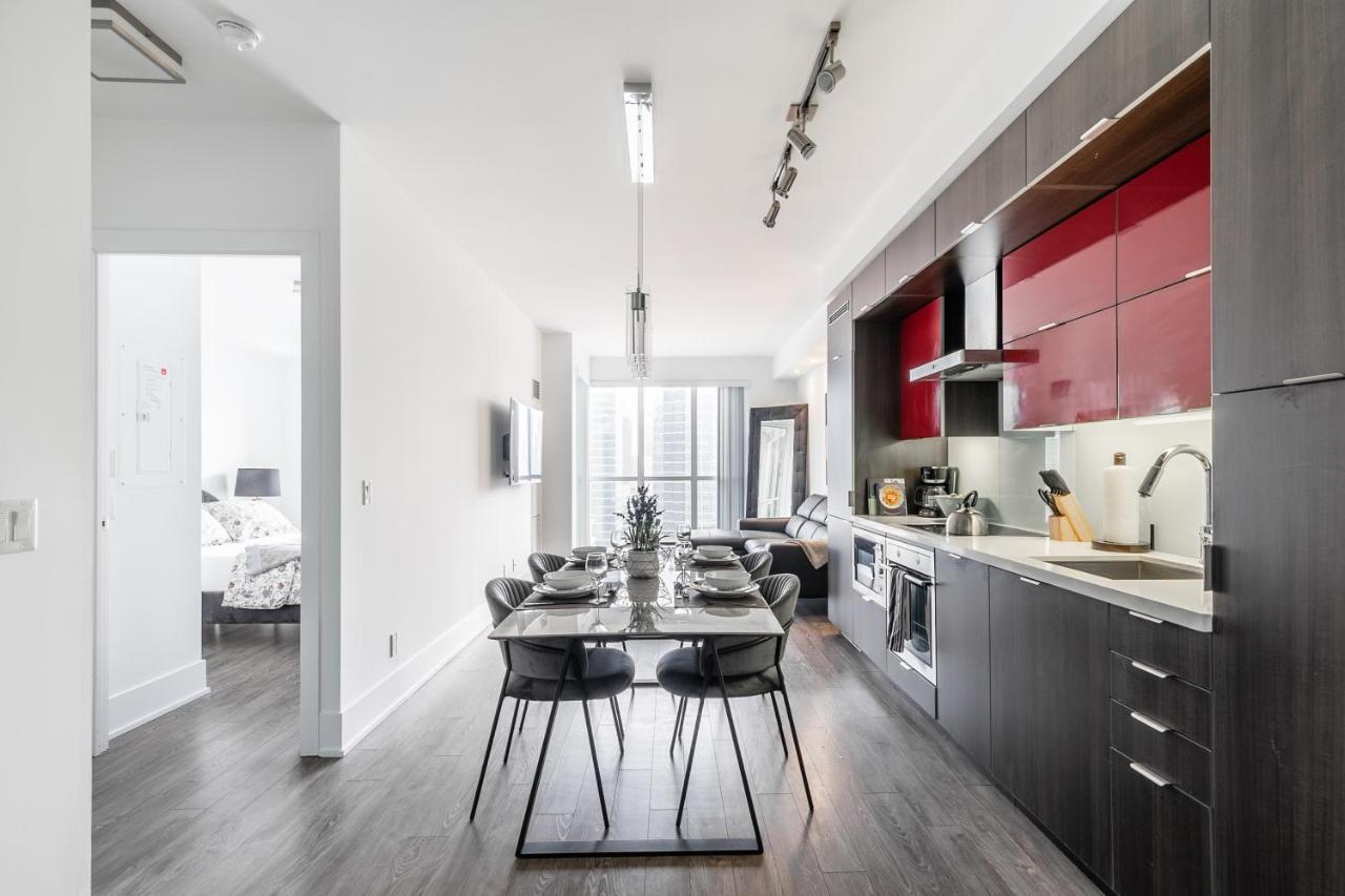 Stylish 1Br + Office Condo - Cn Tower View Toronto Dış mekan fotoğraf
