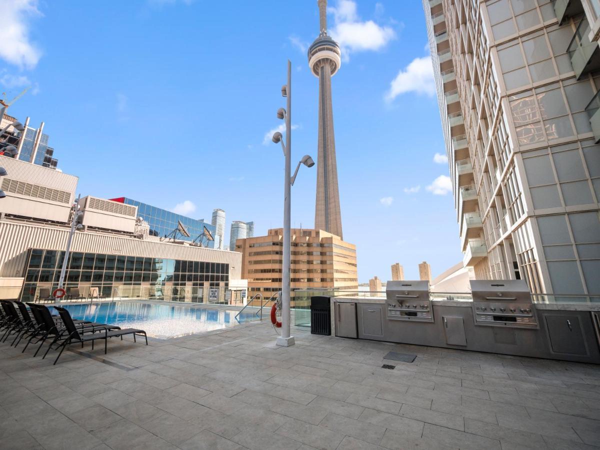 Stylish 1Br + Office Condo - Cn Tower View Toronto Dış mekan fotoğraf