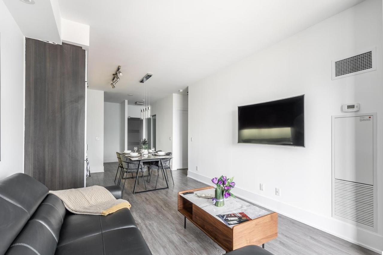 Stylish 1Br + Office Condo - Cn Tower View Toronto Dış mekan fotoğraf