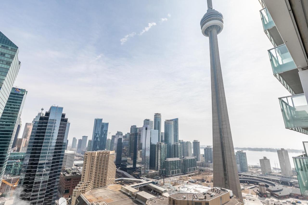 Stylish 1Br + Office Condo - Cn Tower View Toronto Dış mekan fotoğraf