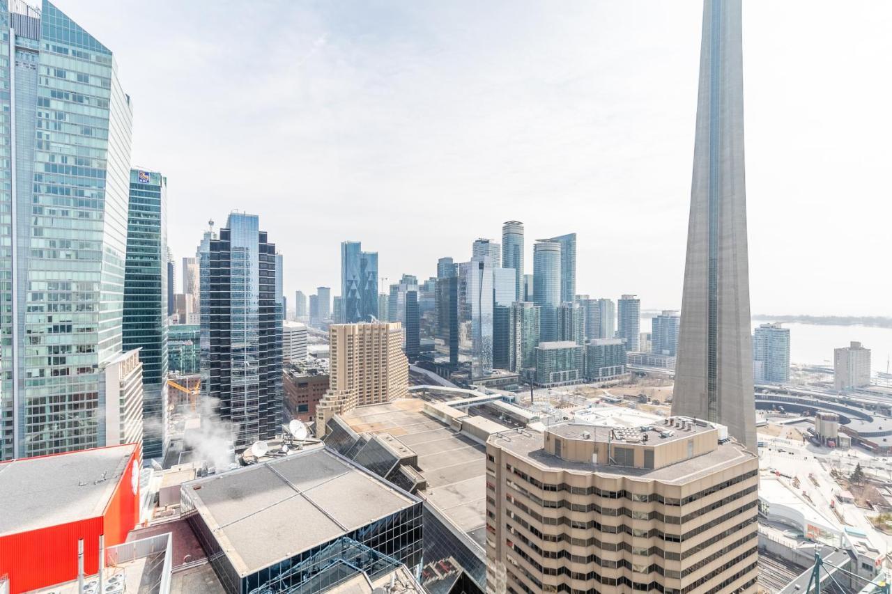 Stylish 1Br + Office Condo - Cn Tower View Toronto Dış mekan fotoğraf